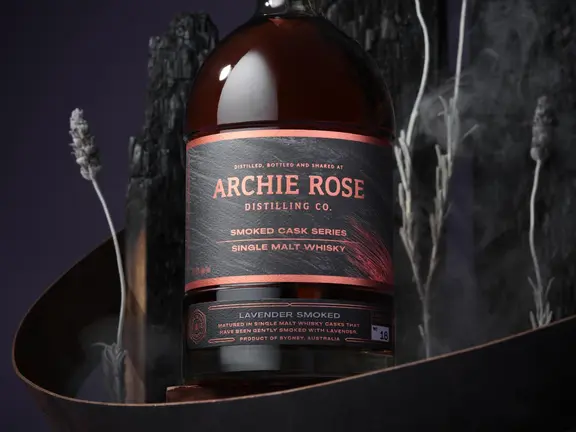 Archie rose lavender smoked cask single malt whisky 3