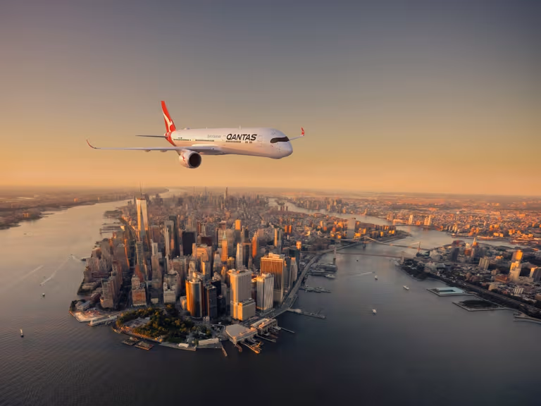A350 1000ulr qantas project sunrise new york flyover