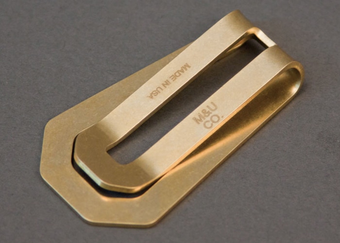 MU Co Brass Money Clip Man Of Many