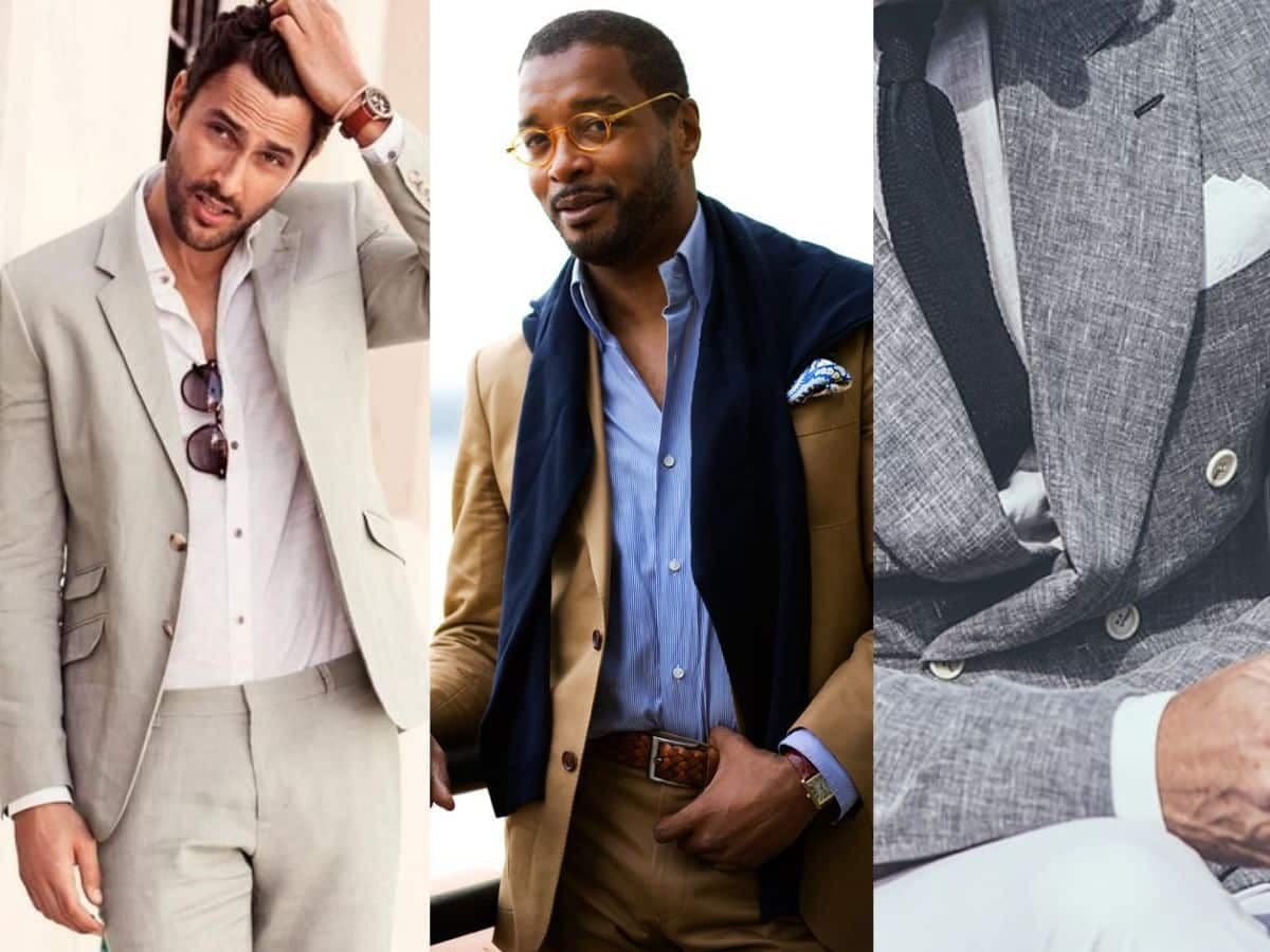Tips for wearing a mens linen suit 1