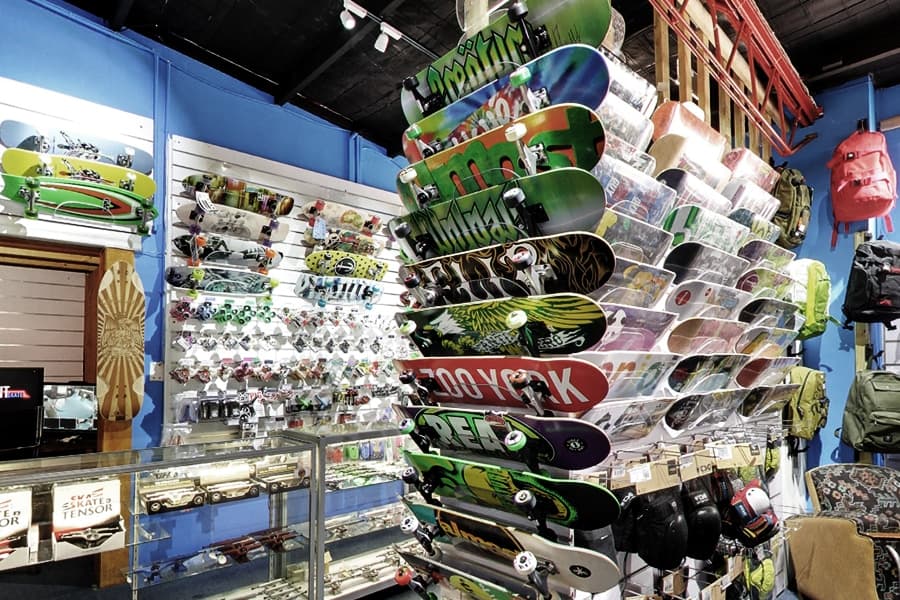 basement skate shop sydney interior