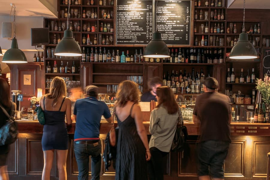 People at a bar