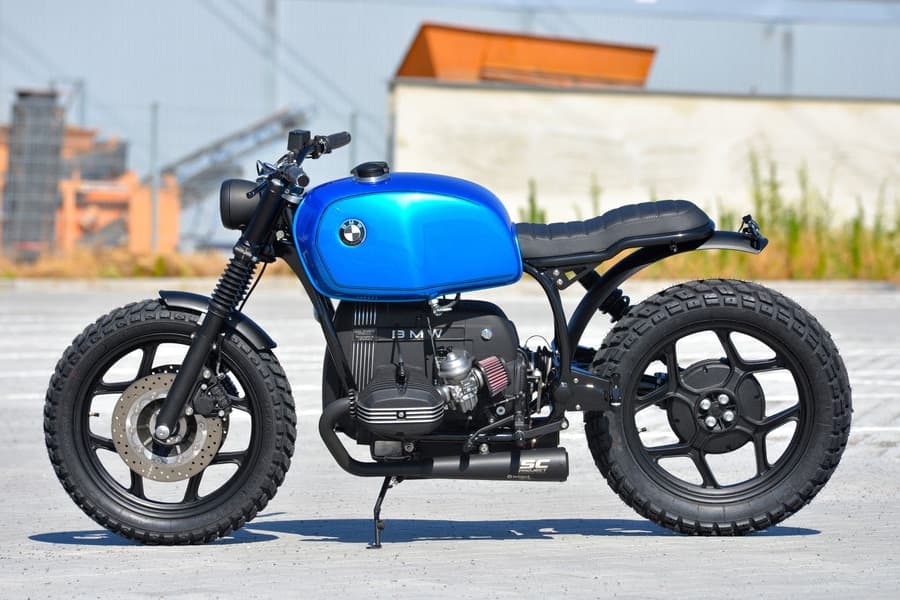 schizzo blue motorbike one size fits all