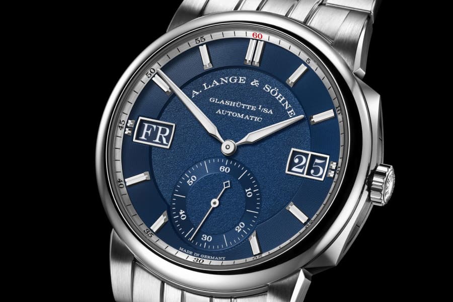 Closeup of the dial of A. Lange & Söhne Odysseus watch