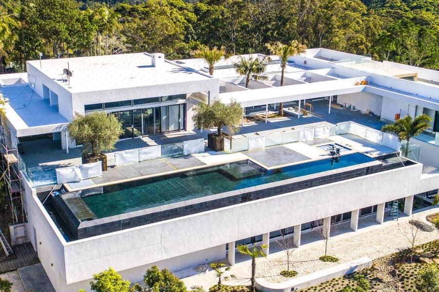 Aerial view of Chris Hemsworth Byron Bay House