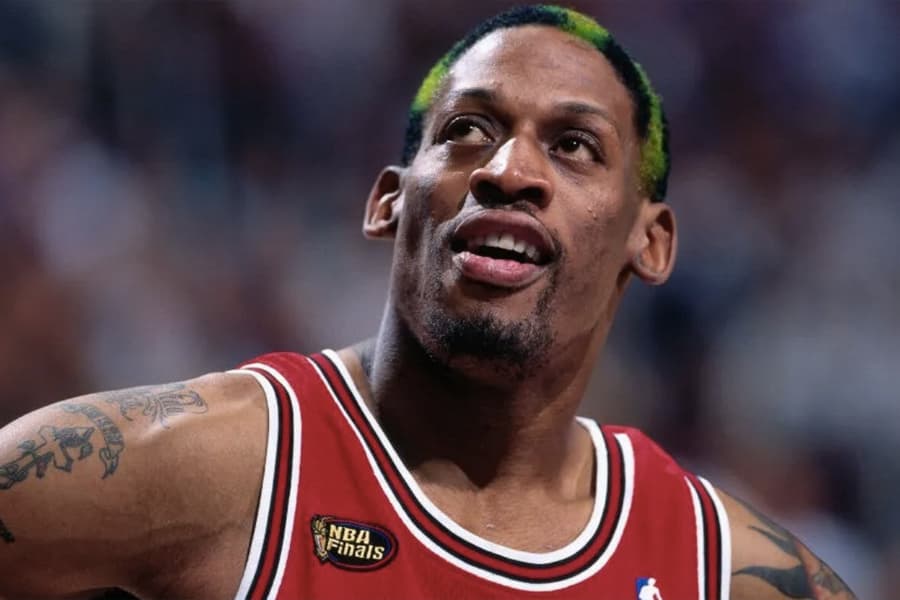 Dennis Rodman Hair - Green leopard