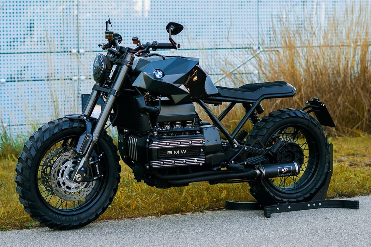 Crooked Motors Custom BMW K100 front side