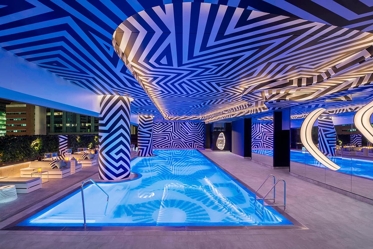 W Brisbane swimming pool interior