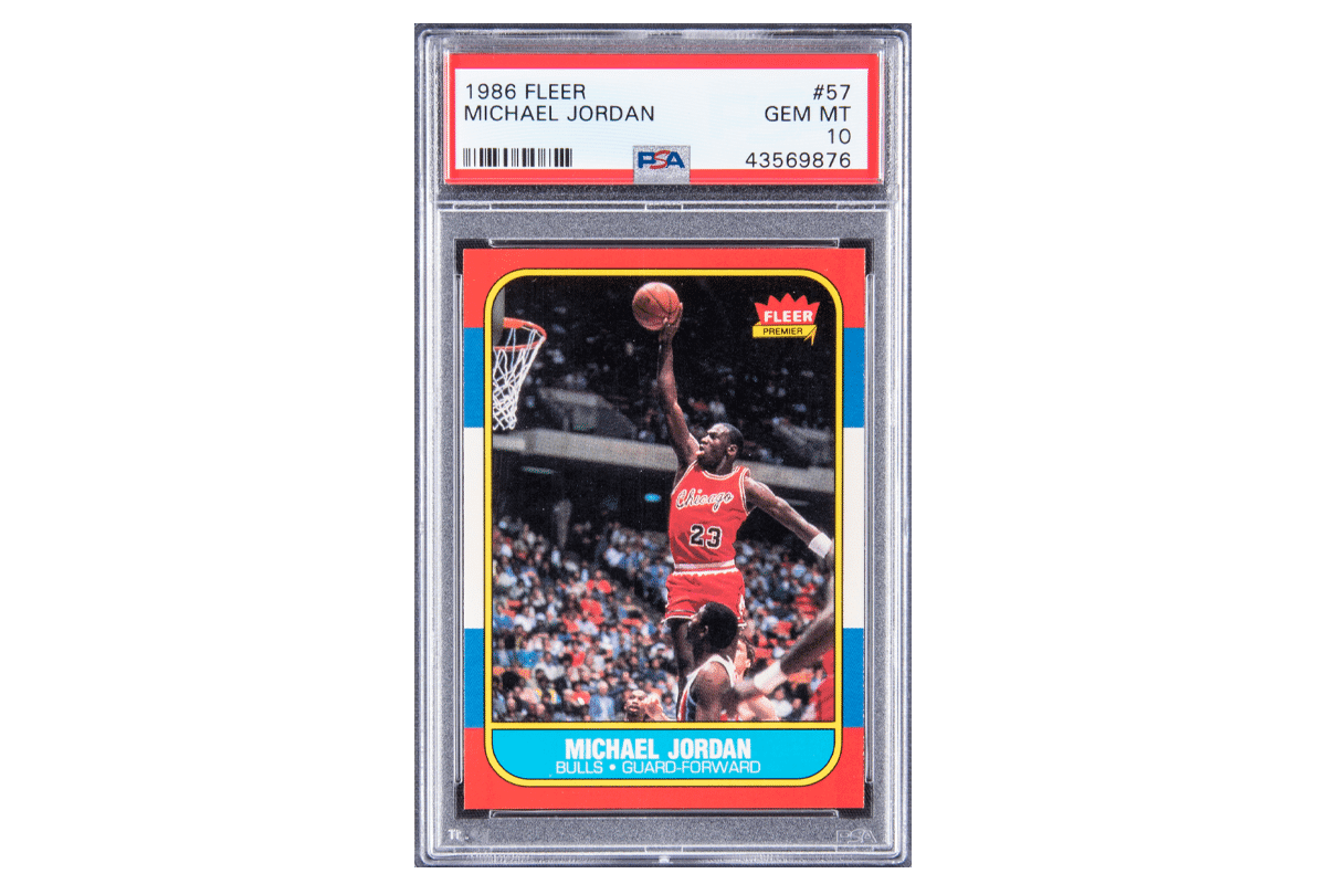 1986 87 fleer michael jordan rookie card