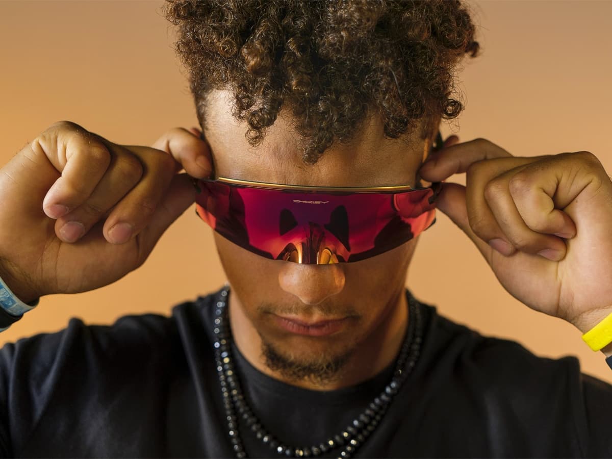 Man wearing Oakley Kato sunglasses