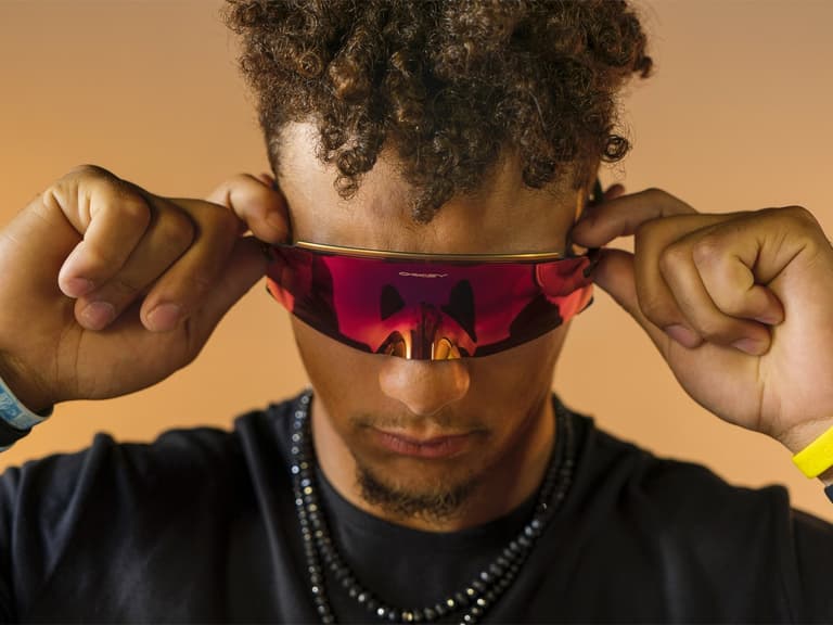 Man wearing Oakley Kato sunglasses