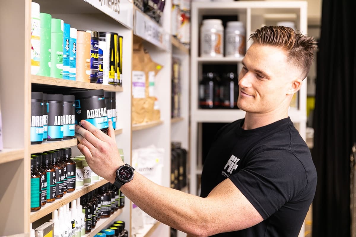 Fit Nutrition supplement store interior