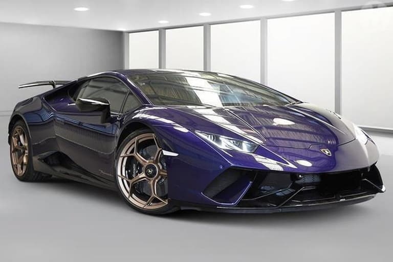 Confiscated lamborghini front end