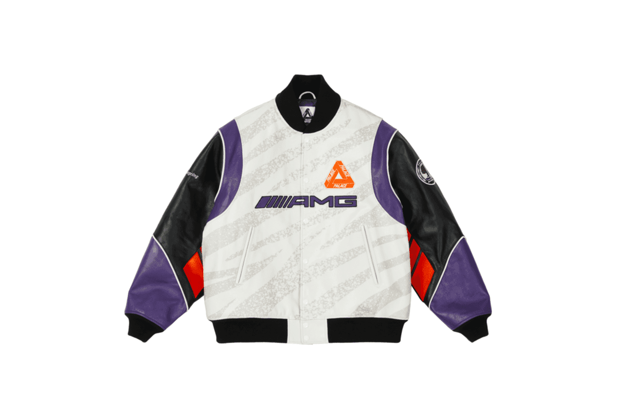 Palace x mercedes amg bomber jacket