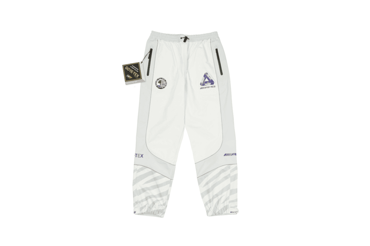 Palace x mercedes amg shell pants grey