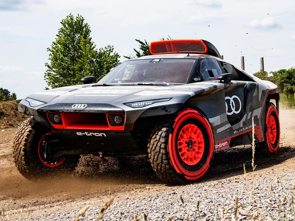 Audi rs q e tron rally car