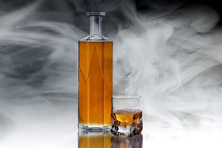 Mountain distilling red gum whisky