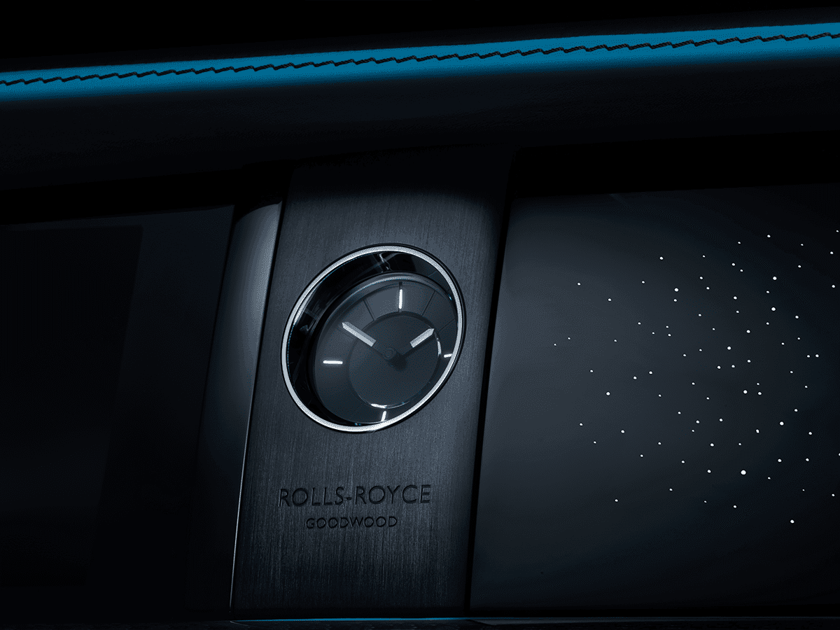 Rolls royce back badge ghost timepiece