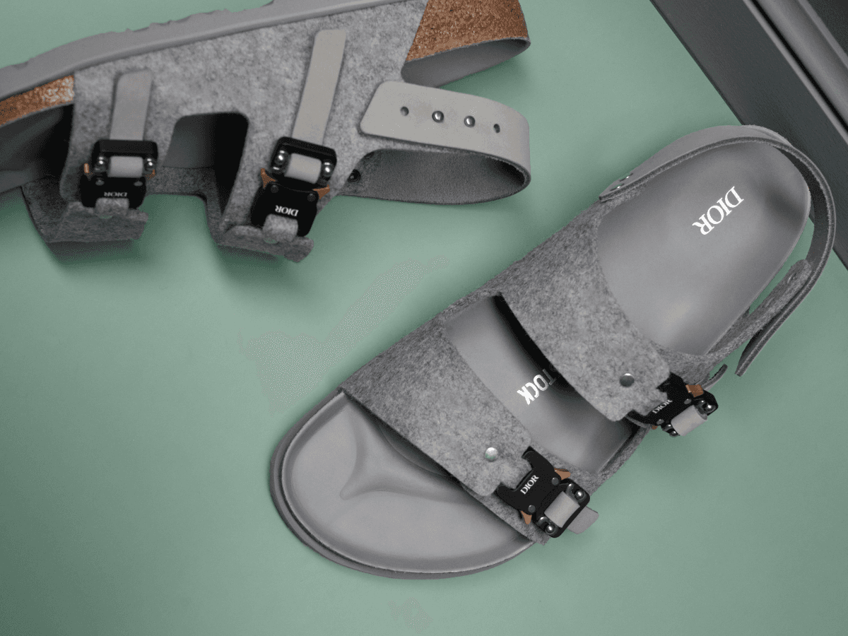 Dior x birkenstock boston fw22 2