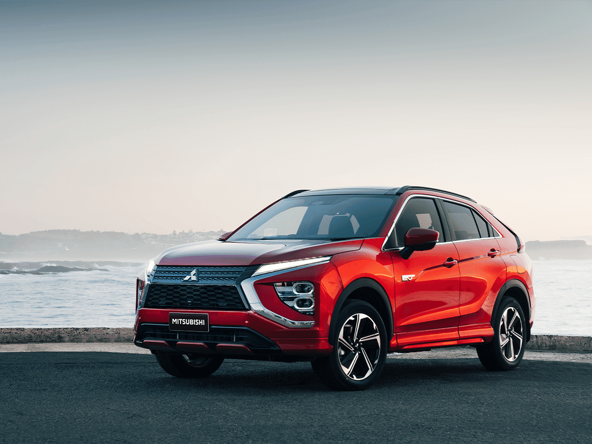 Mitsubishi eclipse cross by the water
