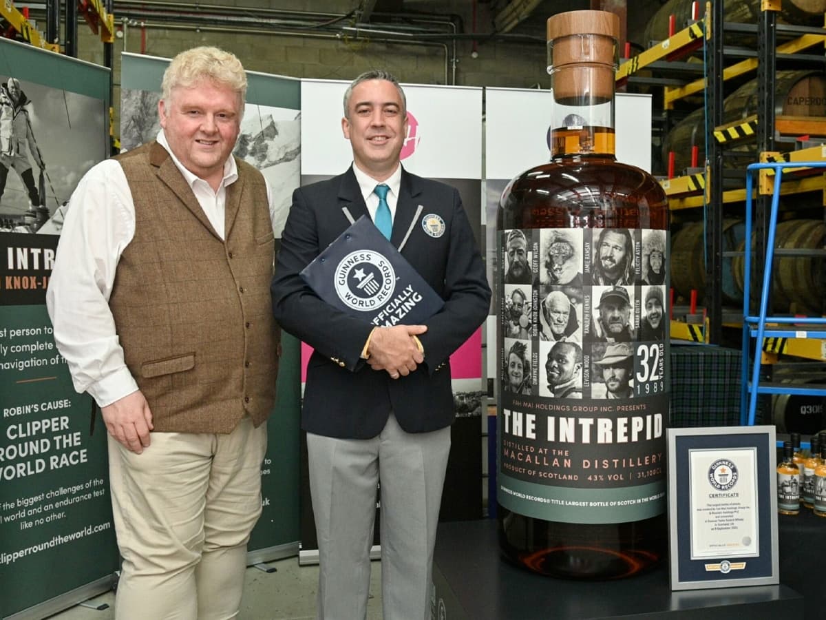 The worlds largest bottle of whisky