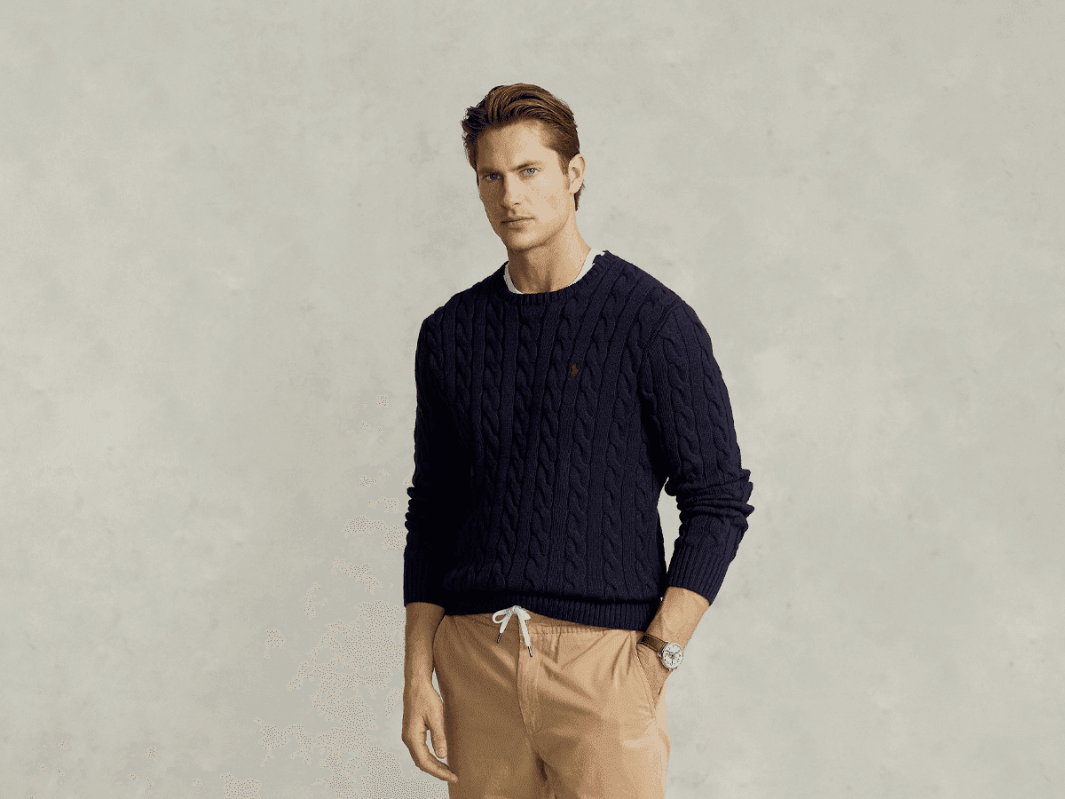 Cable-Knit Cotton Jumper | Image: Polo Ralph Lauren