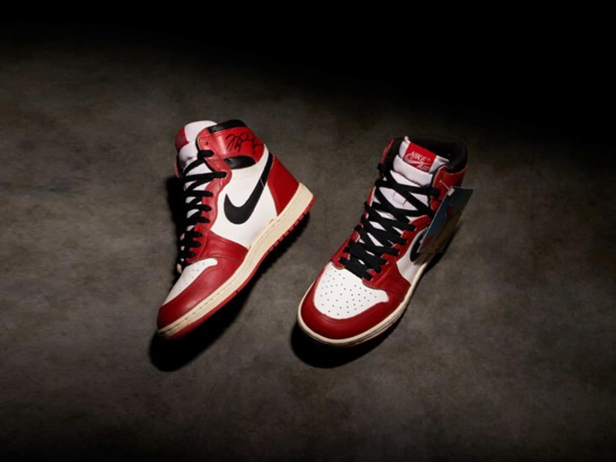 Game worn 1985 jordan 1 christies