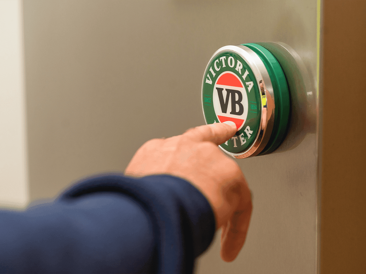 Victoria Bitter Big Green Button