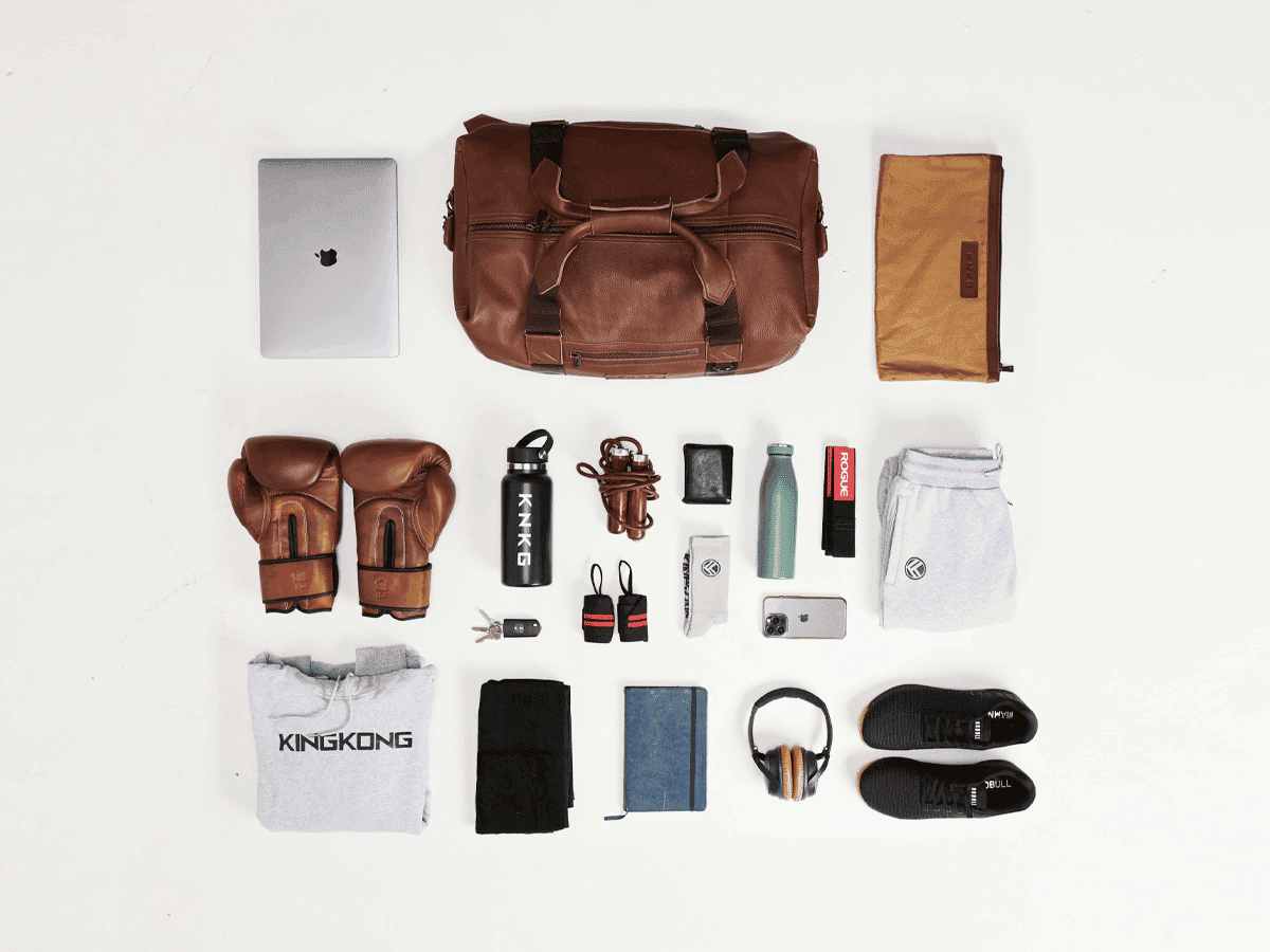 Heritage leather duffel