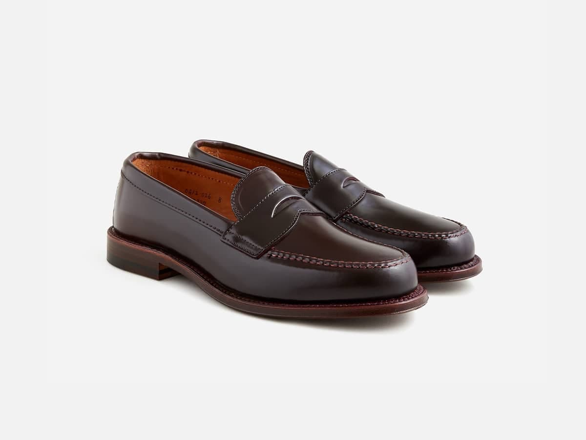 Alden x j crew penny loafers