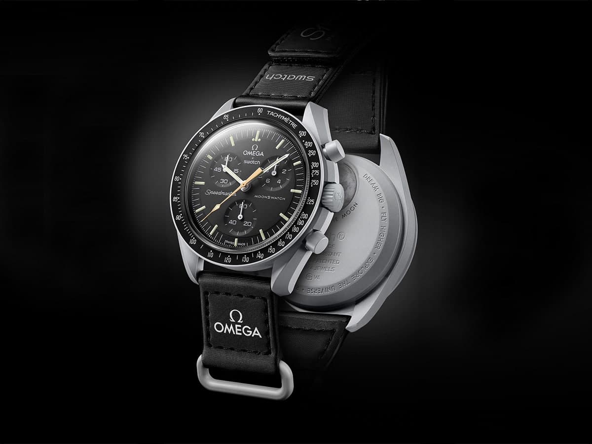 Omega x swatch mission to moonshine gold