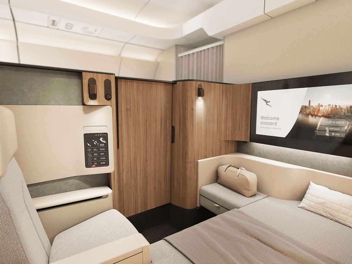 Qantas Project Sunrise A350 First Class | Image: Qantas