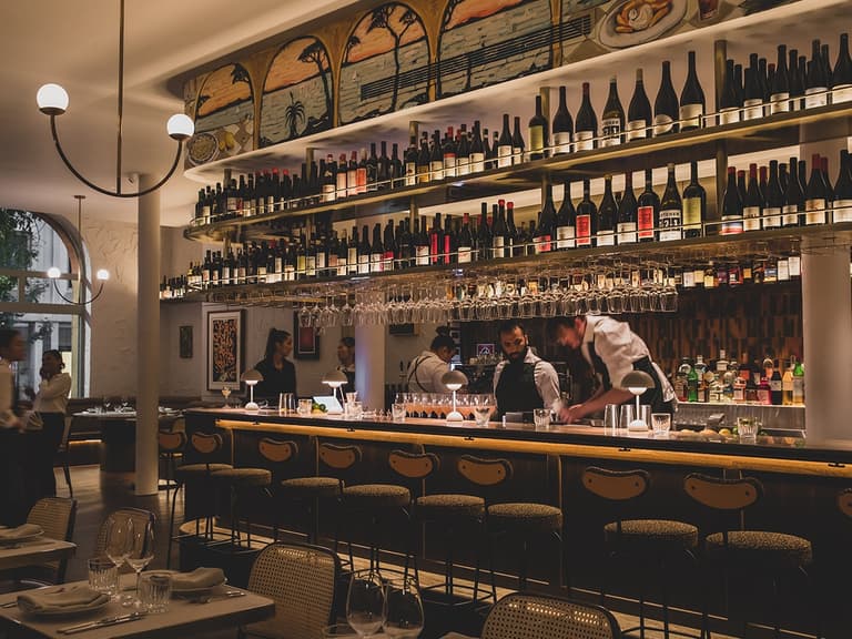 Palazzo salato bar inside the venue sydney