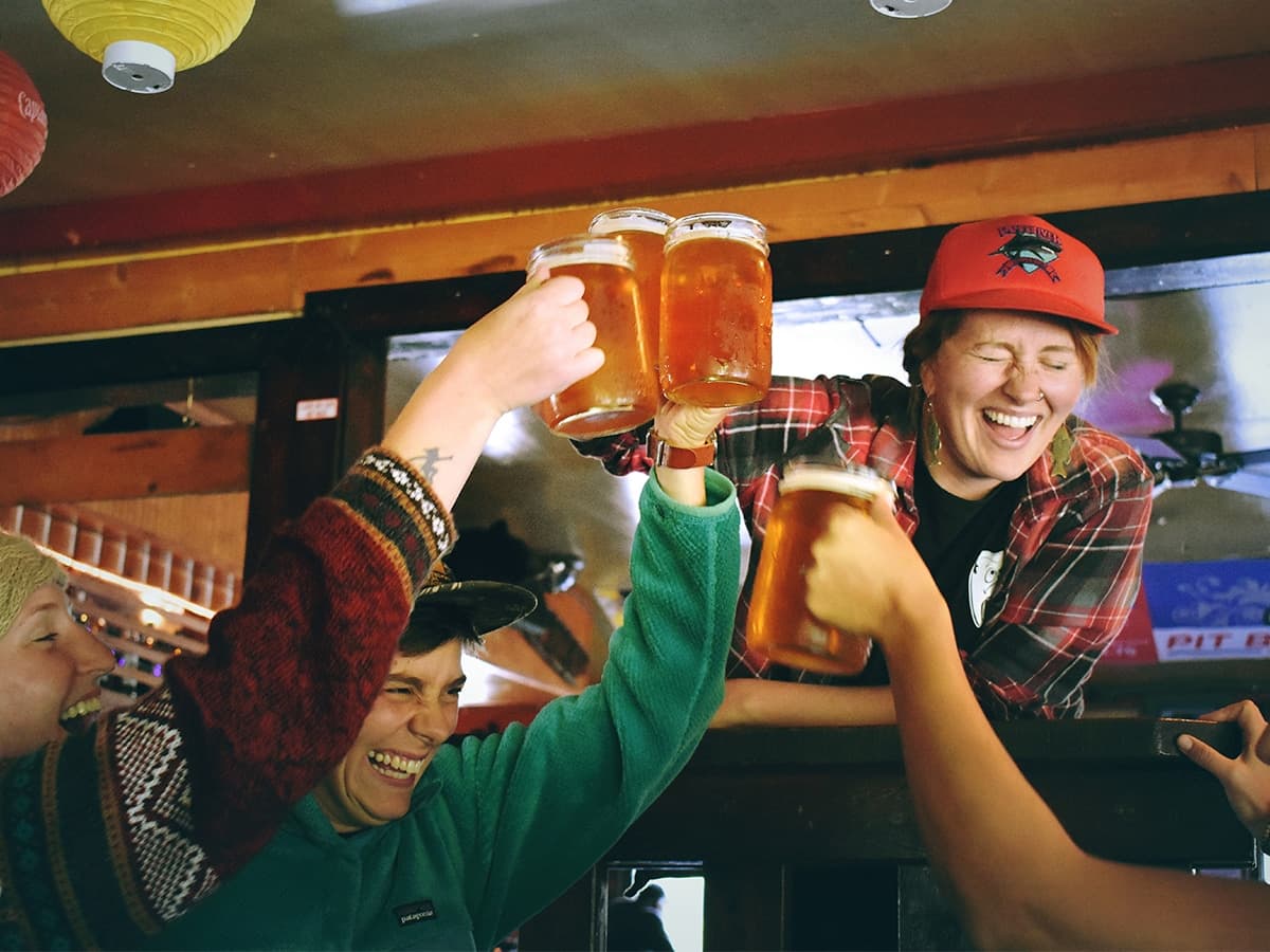 Friends partying | Image: Drew Farwell