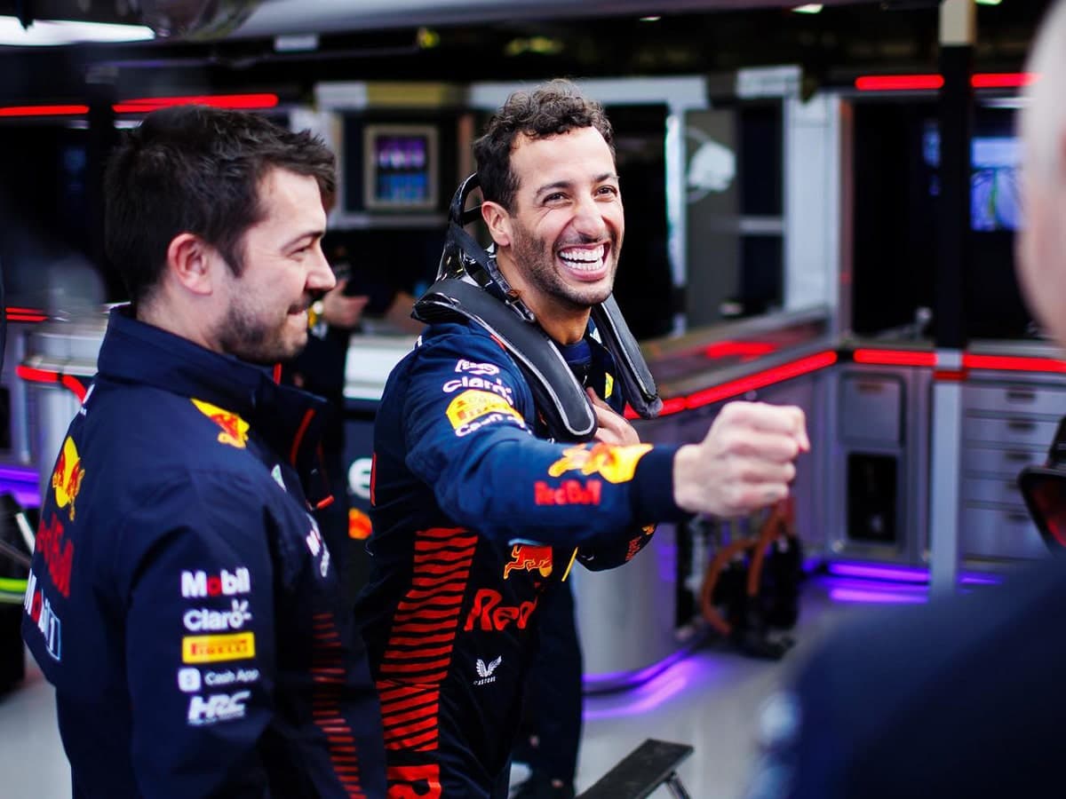 Daniel Ricciardo after tyre testing at Silverstone | Image: Red Bull Oracle Racing