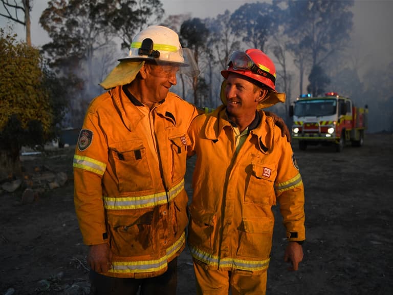 Two Australian Volunteer Firefighters