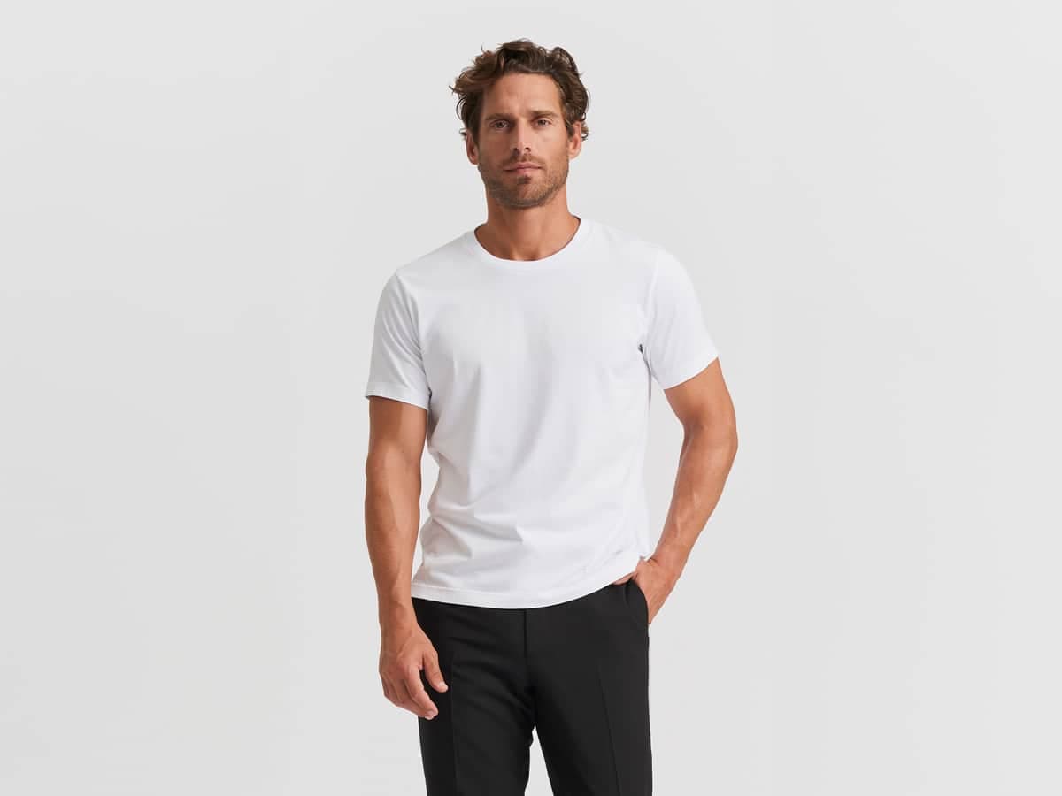 White Pima Boxy Crew - Buck Mason- Modern American Classics