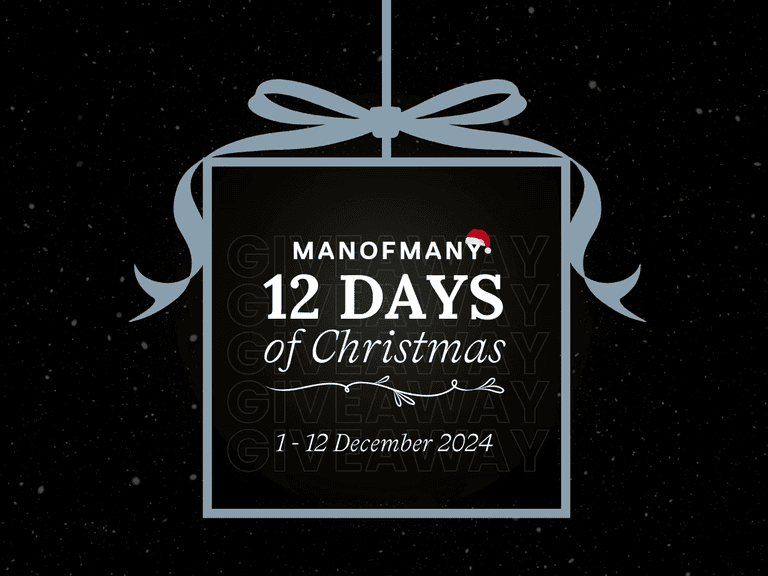 Man of Many 12 days of Christmas giveaways | Image: Man of Many