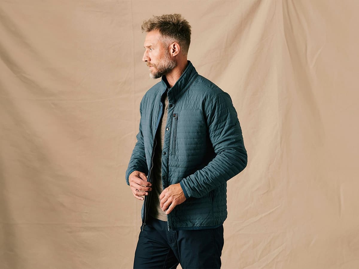 Relwen windzip jacket on body 4