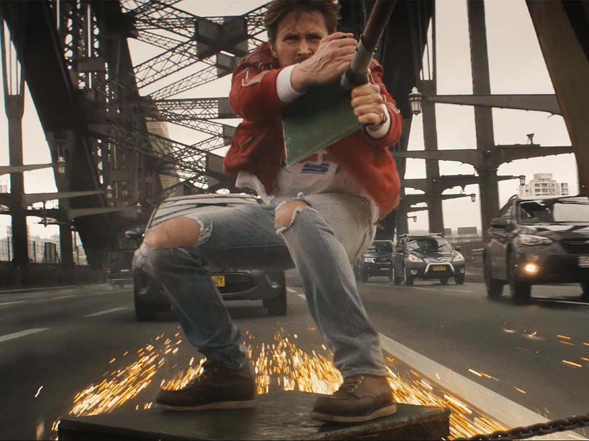 Ryan gosling on sydney harbour bridge