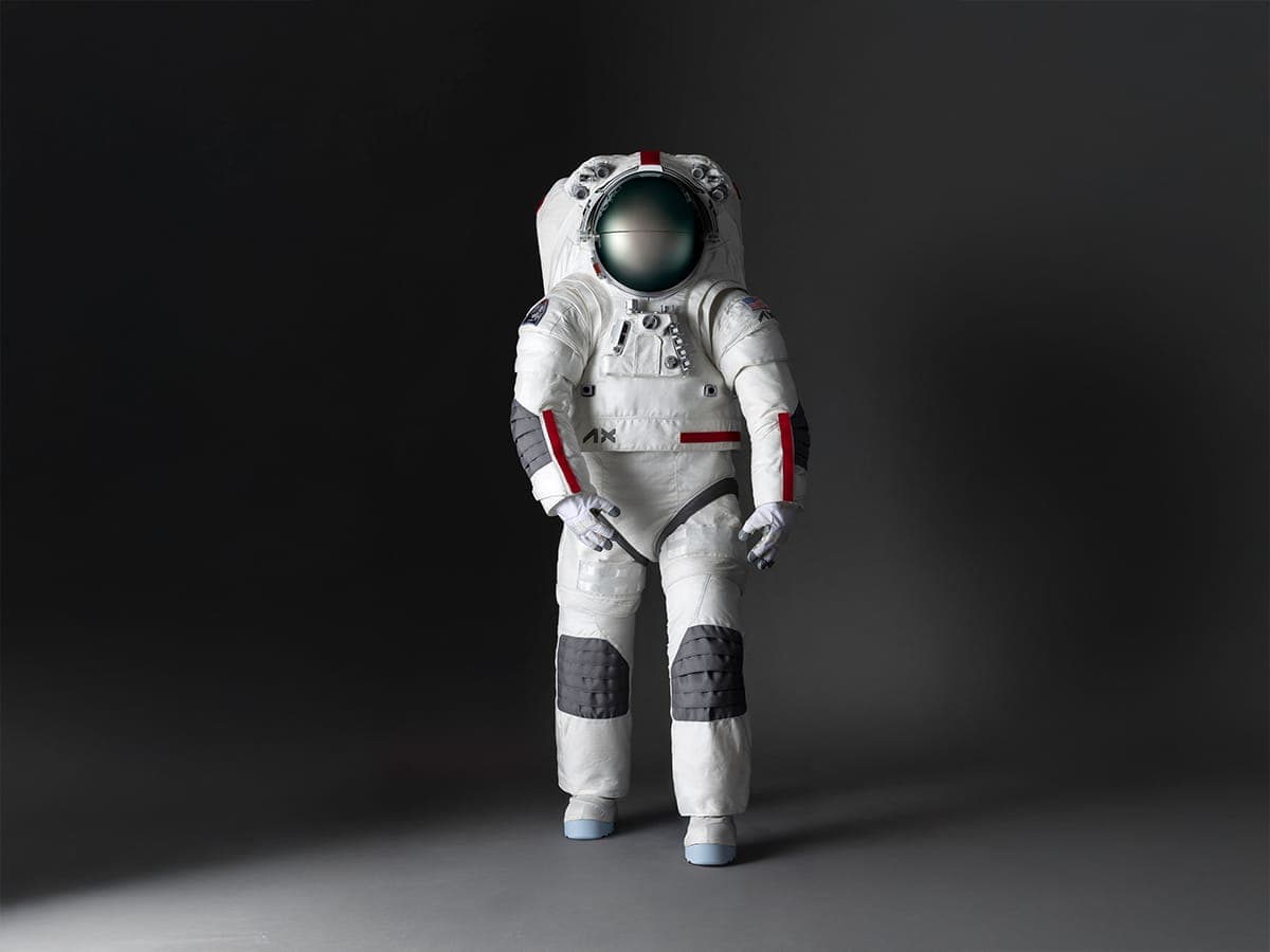 Axiom Extravehicular Mobility Unit (AxEMU) spacesuit designed by Prada | Image: Axiom Space