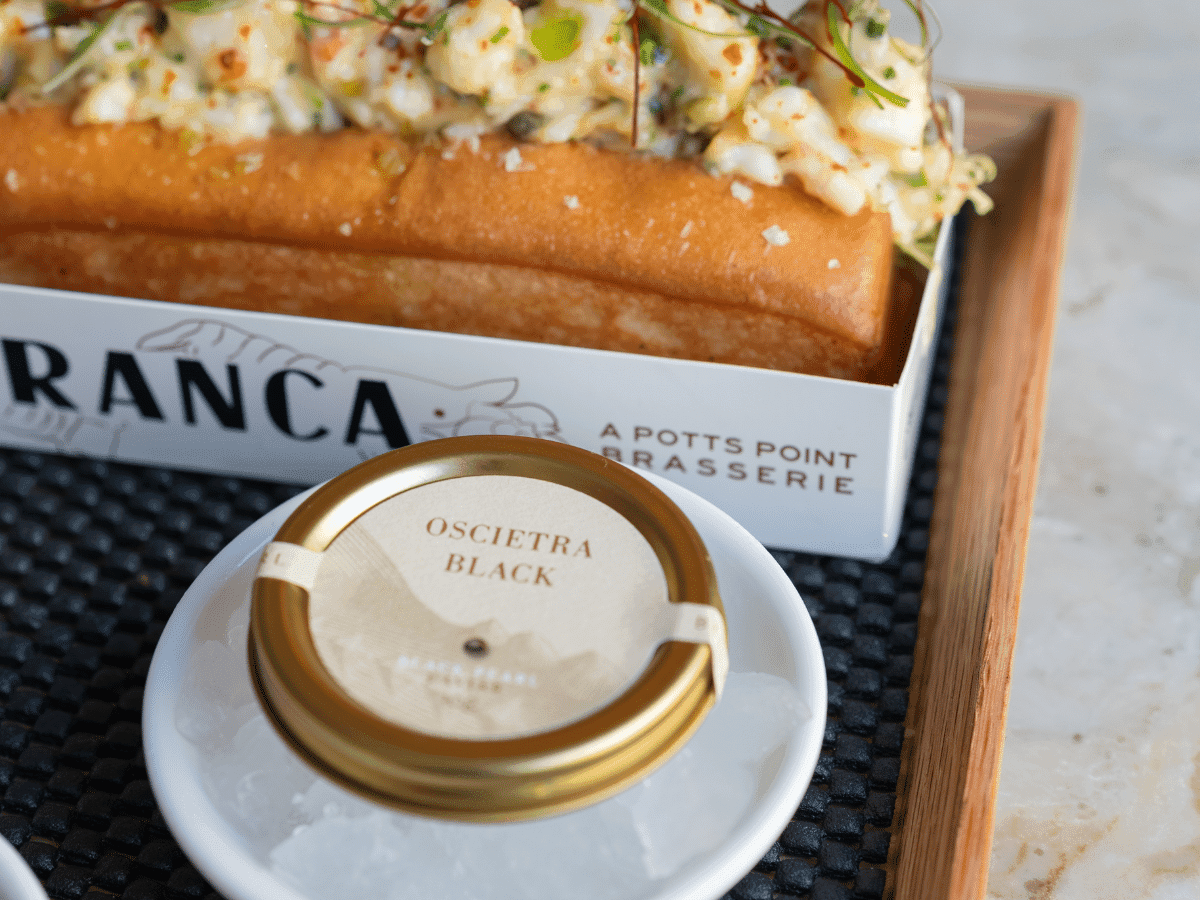 Franca's Moreton Bay Bug Roll + Caviar
