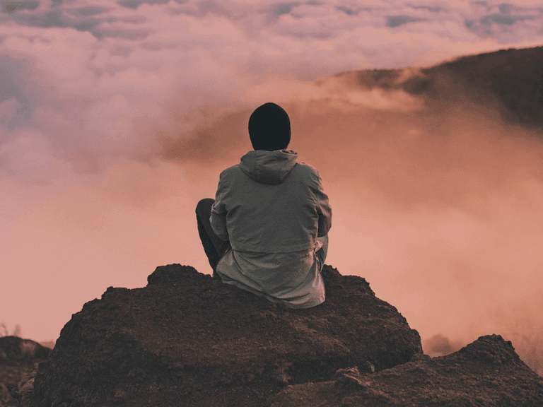 Man Meditating