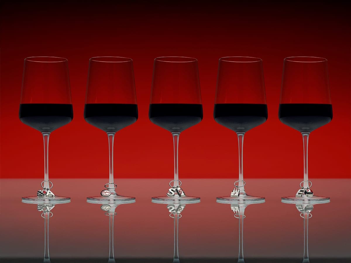 Penfolds Wine Glass Charms | Image: Penfolds Wine