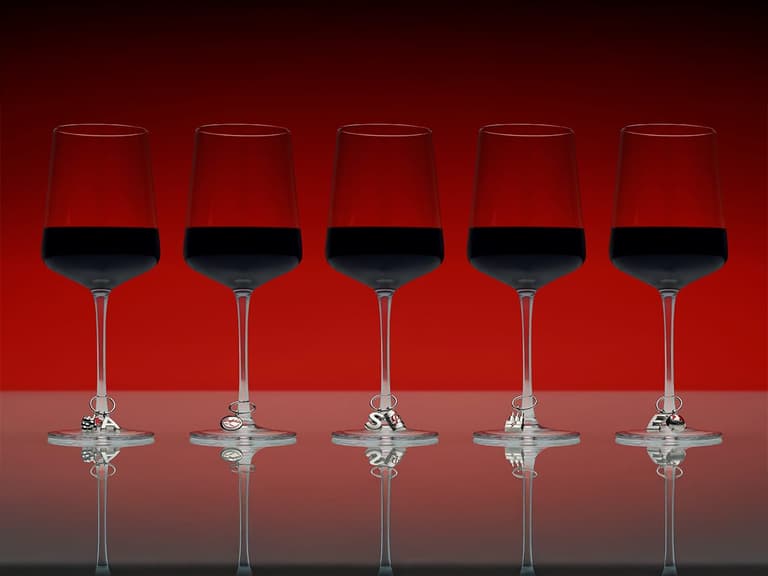 Penfolds Wine Glass Charms | Image: Penfolds Wine