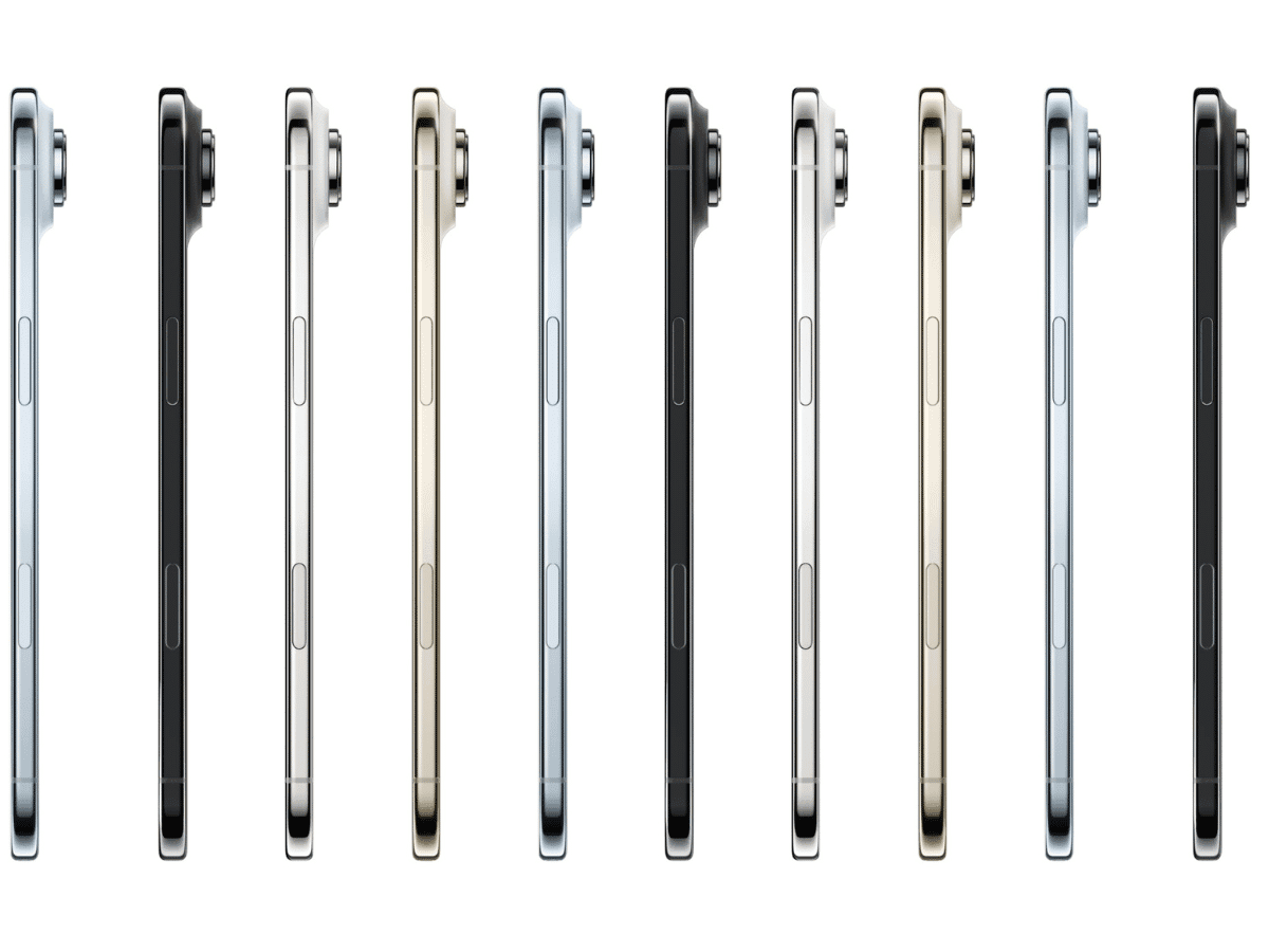 iPhone Air in all four colour ways