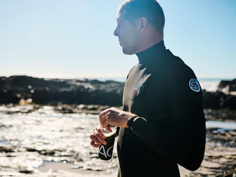 Mick Fanning with AG1 | Image: AG1