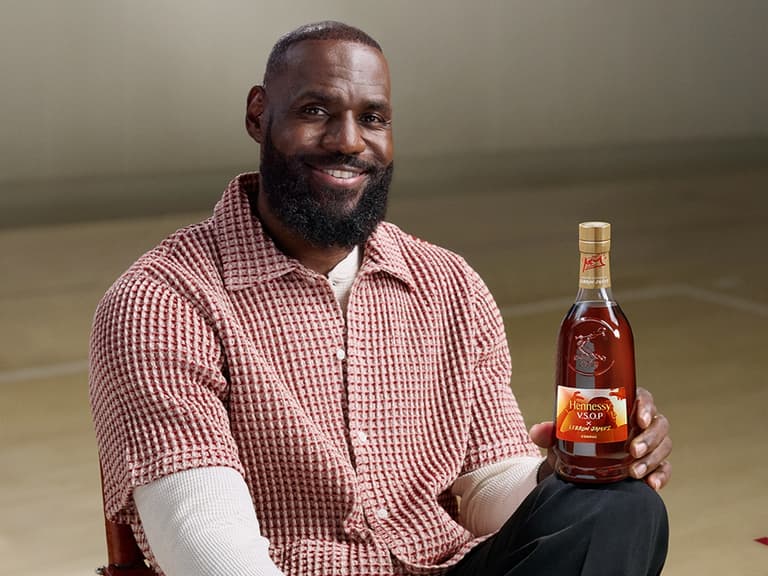 Lebron the decision part ii holding bottle