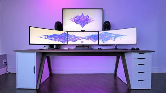 unbox therapy music rig desk