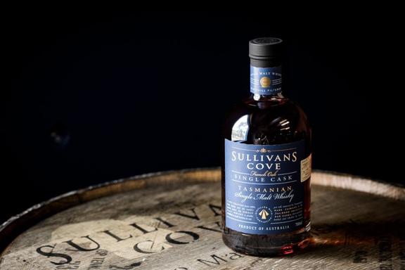 Bottle of Sullivans Cove whisky